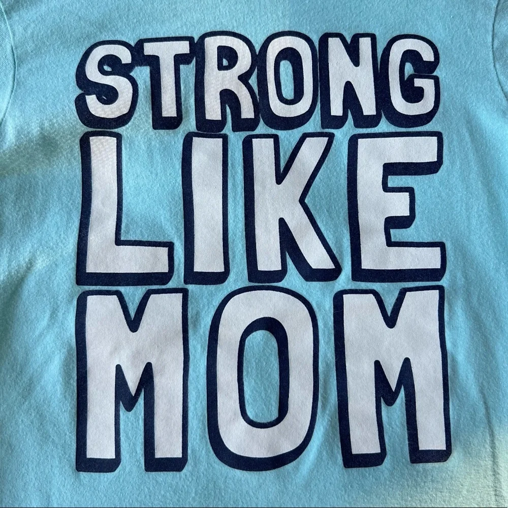 The Children’s Place Strong Like Mom Short Sleeve Graphic T-Shirt Girls Sz 4T